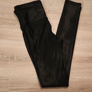 SPANX Elegant Black Textured Leggings